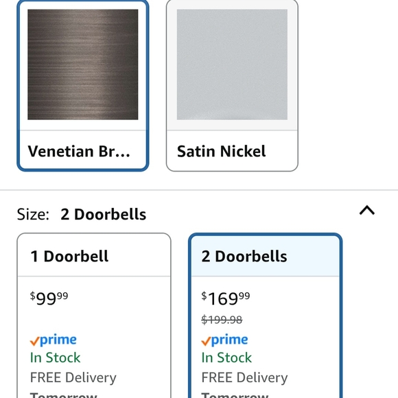 Ring Battery Doorbell - 2 - VENETIAN BRONZE - Picture 5 of 8